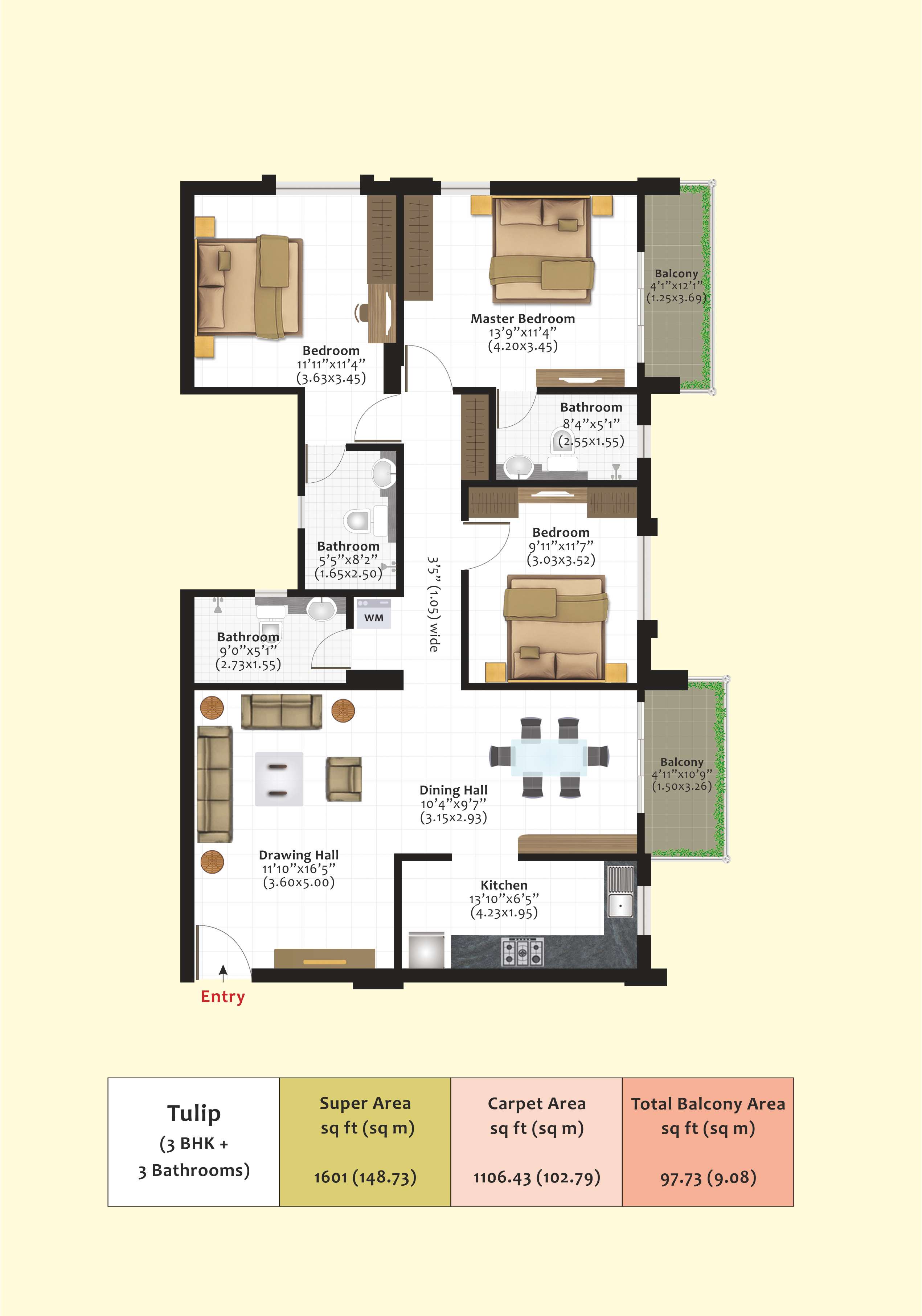 flat layout